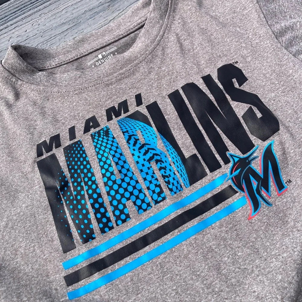 NWOT MLB - Miami Marlins Genuine Merchandise Kids T-Shirt - XS